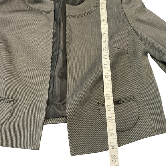 Calvin Klein 2 Piece Dress Suit Gray Sheath Dress & Jacket Size 6 Career Office - Picture 10 of 13